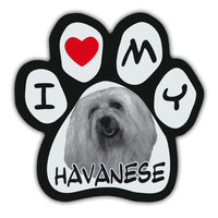Picture Paw Magnet - I Love My Havanese