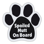 Dog Paw Magnet - Spoiled Mutt On Board