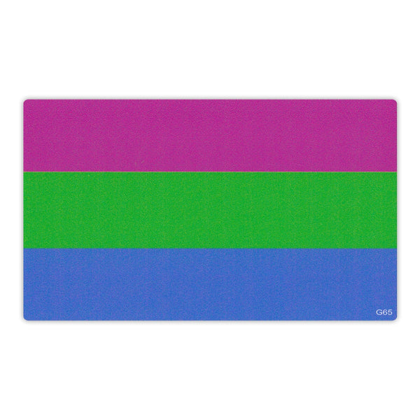 Bumper Sticker - Polysexual Pride Flag 
