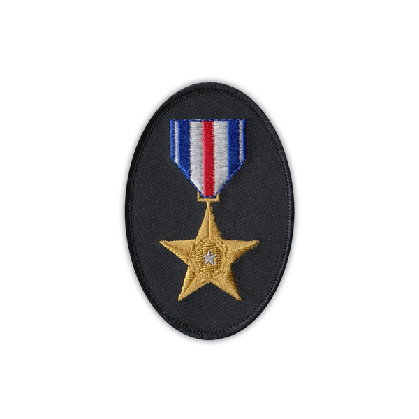 Patch - Silver Star Medal Ribbon