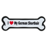 Dog Bone Magnet - I Love My German Shorthair