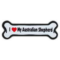 Dog Bone Magnet - I Love My Australian Shepherd