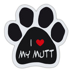 Dog Paw Magnet - I Love My Mutt