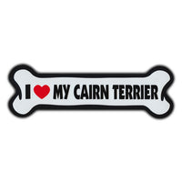 Giant Size Dog Bone Magnet - I Love My Cairn Terrier