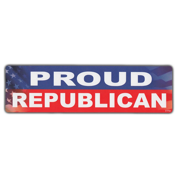 Bumper Sticker - Proud Republican 