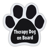 Dog Paw Magnet - Therapy Dog On Board
