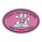 Oval Magnet - Check Out Our Buns