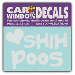 Window Decal - Love Shih Poos (4.5" Wide)
