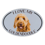 Oval Dog Magnet - I Love My Goldendoodle