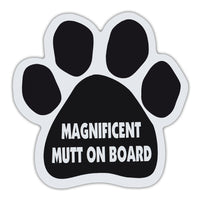 Dog Paw Magnet - Magnificent Mutt On Board