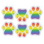 Magnet Variety Pack - Rainbow Paw Magnets, 1.75" x 1.75" Each