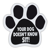 Dog Paw Magnet - Your Dog Doesn't Know Sit