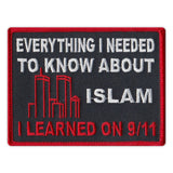 Patch - Everything I Needed To Know About Islam I Learned on 9/11