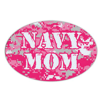 Oval Magnet - Navy Mom