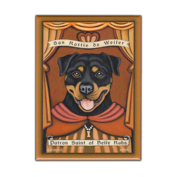 Refrigerator Magnet - Patron Saint Dog Series, Rottweiler (Rottie)