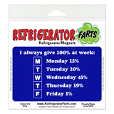 Funny Refrigerator Magnet, Always Give 100% At Work, 5" x 3"