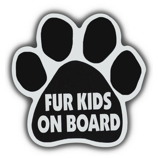 Dog Paw Magnet - Fur Kids On Board