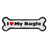Dog Bone Magnet - I Love My Bagle
