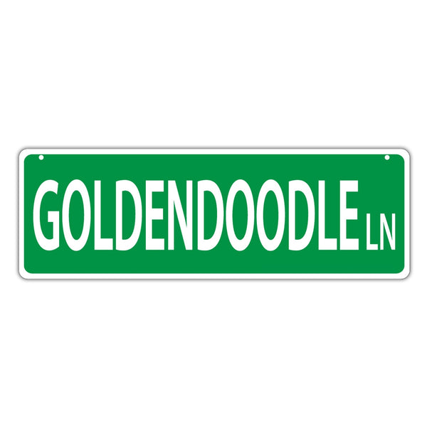 Street Sign - Goldendoodle Lane