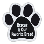 Paw Magnet - Rescue Is Our Favorite Breed