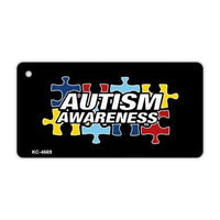 Aluminum Keychain - Autism Awareness (Puzzle Pieces)