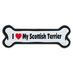 Dog Bone Magnet - I Love My Scottish Terrier
