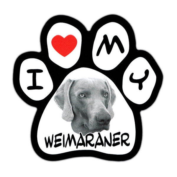 Picture Paw Magnet - I Love My Weimaraner