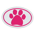 Oval Magnet - Pink Paw