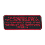Patch - Walk Through The Valley Shadow of Death, Psalms 23:4