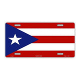Puerto Rican Flag Plate