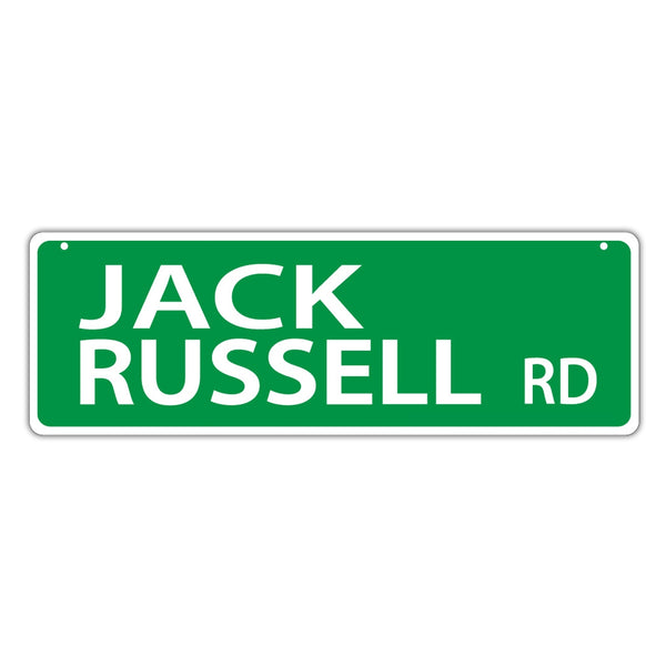 Novelty Street Sign - Jack Russell Road
