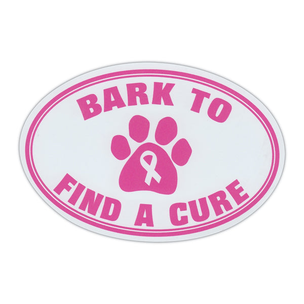 Oval Magnet - Bark To Find A Cure