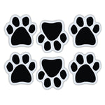 Magnet Variety Pack - Black Paw Magnets, 1.75" x 1.75" Each