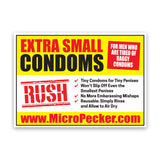 Close-Up - Extra Small Condoms Joke Sticker