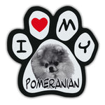 Picture Paw Magnet - I Love My Pomeranian