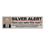Magnet - Joe Biden Silver Alert (10" x 3")