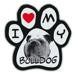Picture Paw Magnet - I Love My Bulldog