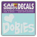 Window Decal - Love Dobbies (4.5" Wide)