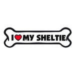 Giant Size Dog Bone Magnet - I Love My Sheltie