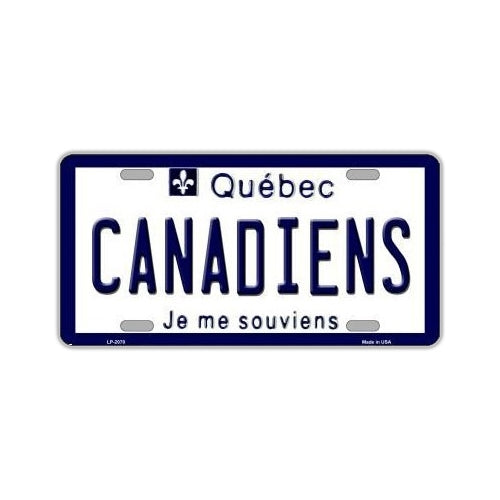 NHL Hockey License Plate Cover - Montreal Canadiens