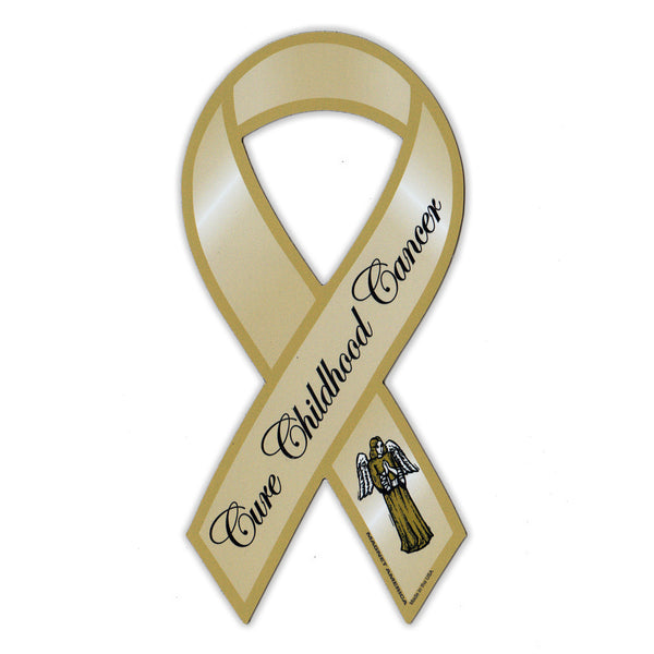 Ribbon Magnet - Childhood Cancer