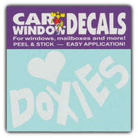 Window Decal - Love Doxies (4.5" Wide)