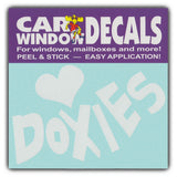 Window Decal - Love Doxies (4.5" Wide)