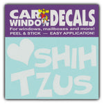 Window Decal - Love Shih Tzus (4.5" Wide)