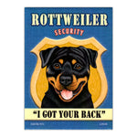 Refrigerator Magnet - Rottweiler Security