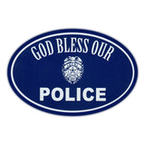 Oval Magnet - God Bless Our Police