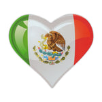Magnet - Mexican Flag Heart (4.75" x 4.75")