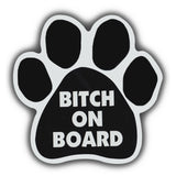Dog Paw Magnet - Bitch On Board