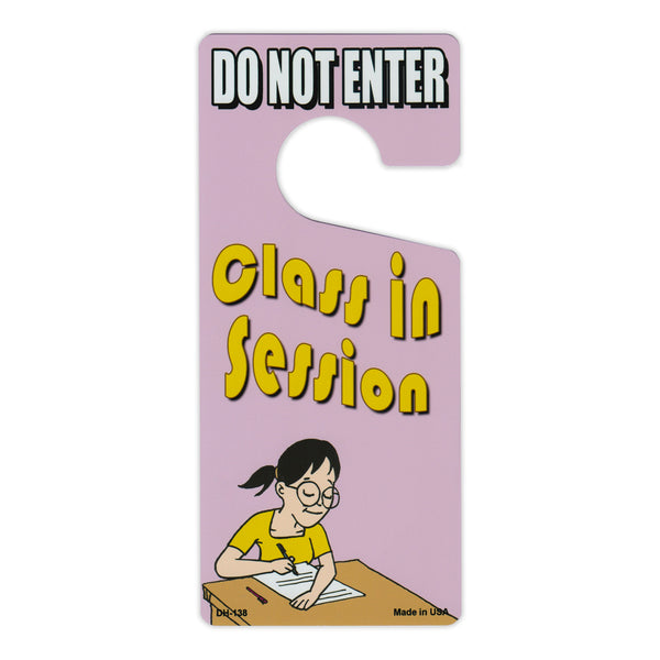 Door Tag Hanger - Do Not Enter, Class in Session (4" x 9")