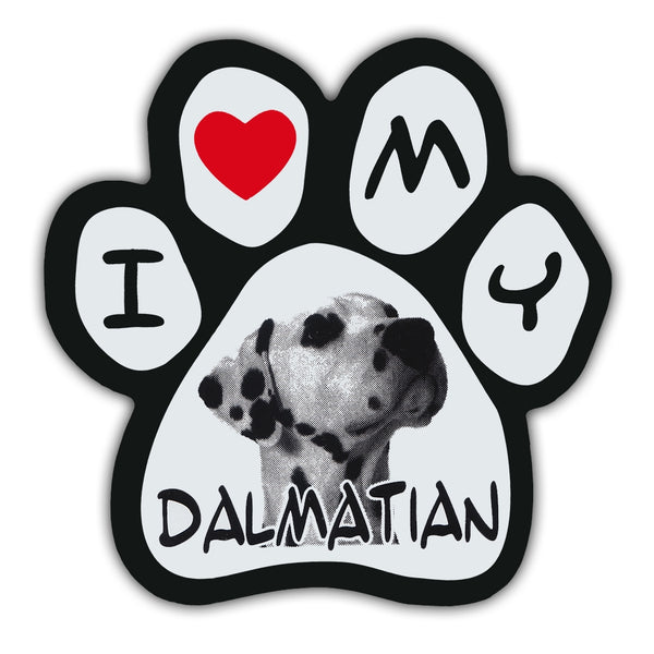 Picture Paw Magnet - I Love My Dalmatian